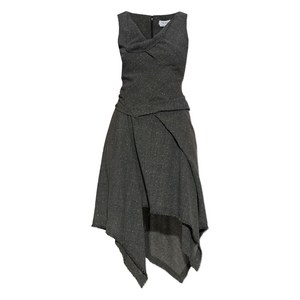 알렉산더맥퀸 민소매 비대칭 드레스