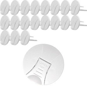 대성 멀티탭 콘센트 전기소켓 안전커버, 화이트, 20개