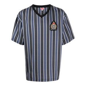 겐조 로고 패치 스트라이프 티셔츠