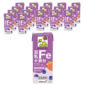 기꼬만 두유 + 철분 Fe 200ml 18개, 200ml, 18개