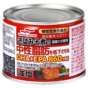 마루하니치로 저염 저중성지방 미소된장 고등어 통조림, 190g, 1개