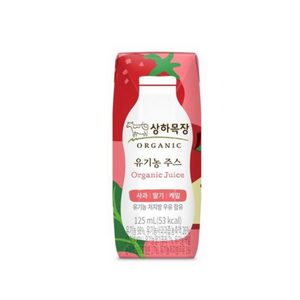 상하목장 주스 사과딸기케일, 125ml, 6개