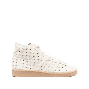 아디다스 자바 우븐 하이탑 스니커즈, US 12(KR 290), 화이트계열+블루계열