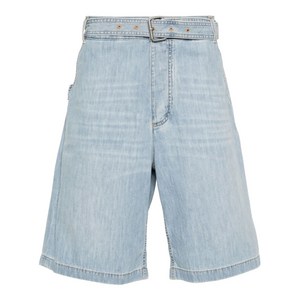 보테가 베네타 벨트 데님 쇼츠