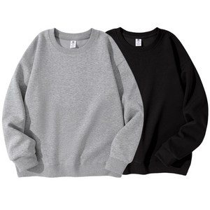 1+1 남자 맨투맨 긴팔티 데일리 오버핏 무지 면질 맨투맨 2장 세트 남녀공용 Sevenmoon