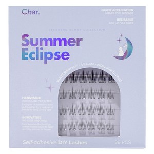 Char 핸드메이드 드리밍 버니 컬렉션 인조 속눈썹 36개입, 썸머이클립스, 1개