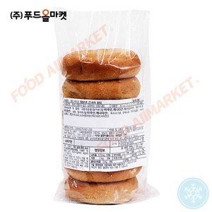 푸드올마켓_ 구스 통밀 베이글 660g (110g x 6ea) /냉동, 6개