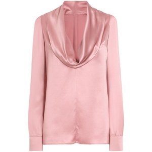 돌체앤가바나 DNA 카울 넥 블라우스, 핑크계열, Italy 44(KR 66)