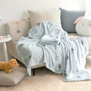 아이자리 유아용 밍크 극세사 담요