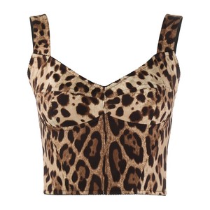 돌체앤가바나 돌체앤가바나 레오파드 프린트 뷔스티에 탑, 브라운계열+베이지계열, Italy 38(KR 33)