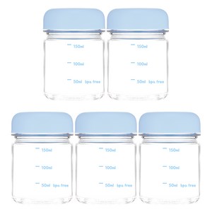 위드 미니 보틀 눈금 물병 트라이탄 180ml 5p 블루 (5개입), 5개