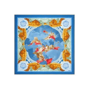 베르사체 프린트 실크 스카프