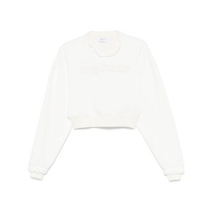 알렉산더맥퀸 크롭 스웨트셔츠, 화이트계열, Italy 38(KR 44)