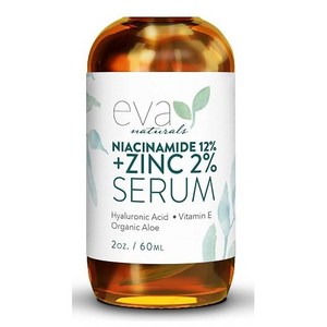 Eva Naturals 12% 나이아신아마이드 페이스 세럼 2온스 대용량 60ml