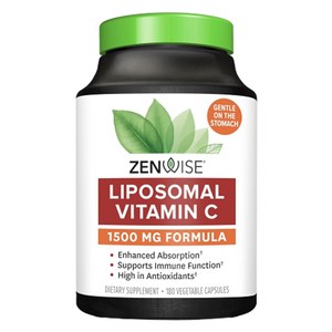 젠와이즈 리포소멀 비타민 C 1500mg 베지테리안 캡슐, 180정, 1개