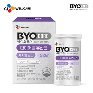 바이오코어 다이어트 유산균 14.4g, 30캡슐, 1개