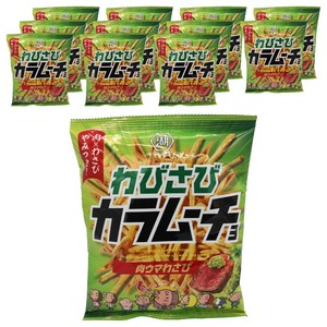 안주 과자 칩 호쿠이야 스틱 와비사비 칼로무초 맛 와사비 85gx12개입, 12개