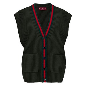 구찌 buttoned V-neck vest