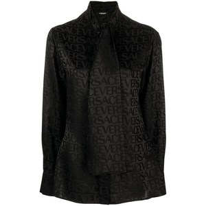 베르사체 베르사체 올오버 스카프 타이 셔츠