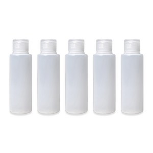 27리빙 여행용 화장품 공병 말랑한 pe원터치캡 100ml, 화이트, 5개