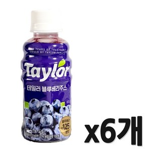 테일러 블루베리 주스, 180ml, 6개