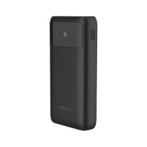 쿨린 고속충전 대용량 보조배터리 30000mAh MS-0340, 블랙 20W (케이스별도)