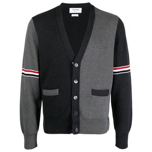 톰 브라운 컬러 블록 가디건, 그레이계열, Numeric 4(KR 110)