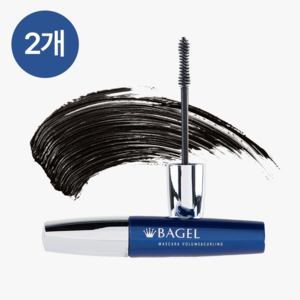 베이글 번지지 않는 워터프루프 볼륨 컬링 마스카라, 2개