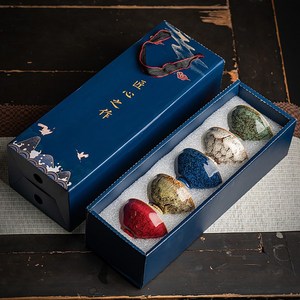 클레버 오색 찻잔 5개입