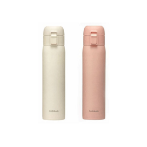 락앤락이지텀블러-스텐원터치보온/보냉병(LHC3255)500ml-1개선택, 핑크, 500ml