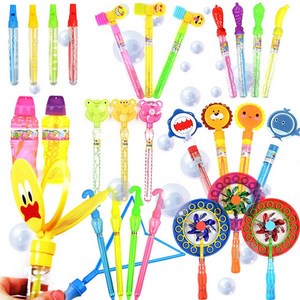 KY I&D 어린이 비눗방울 비누방울 버블건 스틱, 500큐티바람돌이비눗방울(4묶음)