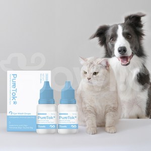 하울릭 퓨어톡 강아지 고양이 눈세정제, 2개, 10ml