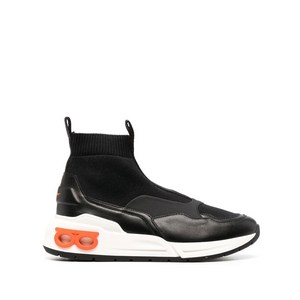 페라가모 코스마 삭스 하이탑 스니커즈, US 6(KR 235C (Slim)), 블랙계열