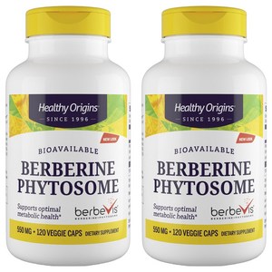 헬시오리진스 베르베린 피토솜 550mg 베지캡, 120정, 2개