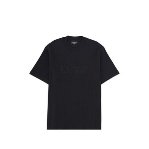 엠포리오아르마니 로고 디테일 티셔츠, 블랙계열, Standard L(KR 100)