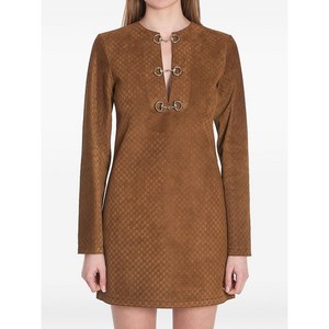 구찌 스웨이드 미니 드레스