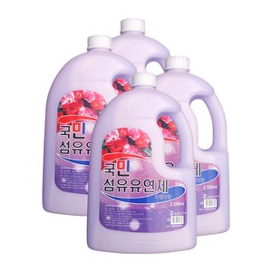 국민섬유유연제 라벤더향 2.5L, 4개