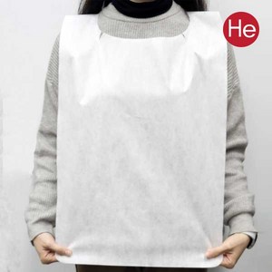 일회용 부직포 앞치마 업소 식당 손님용 위생 앞치마15g SMS, 100개, 화이트