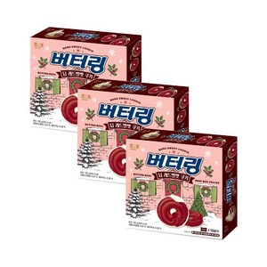 해태제과 버터링 딥 레드벨벳 쿠키, 3개, 155g