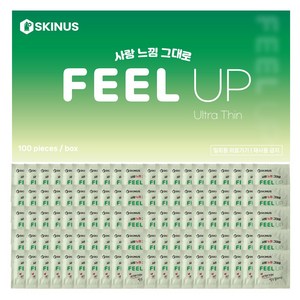 스키너스 필업 울트라 씬 콘돔 100p - SKINUS FEEL UP ULTRA THIN condoms 100EA 사랑 느낌 그대로 대용량 추천 우수한 순위 좋은 가격, 100개입, 1개
