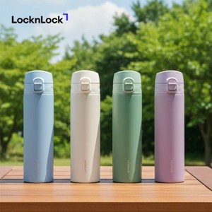 락앤락 데일리 슬림핏 원터치 텀블러, 블루, 400ml, 1개