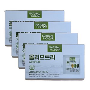네츄럴올가 지중해 올리브오일 트리 캡슐 42캡슐, 14회분, 4박스