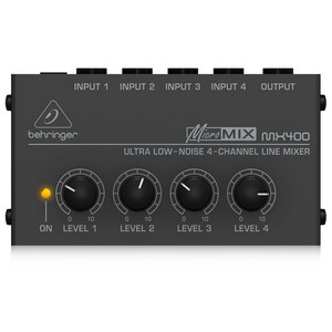 베링거 MX400 초저소음 4채널 라인 믹서 마이크 믹서 분배기 [모노 입출력]