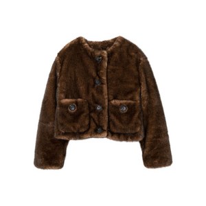 마크제이콥스 패치 포켓 페이크 퍼 재킷, 브라운계열, Standard L(KR 77)