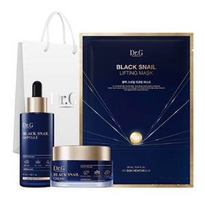 닥터지 블랙 스네일 앰플 50ml + 크림 50ml + 리프팅 마스크 스페셜 선물세트, 1세트