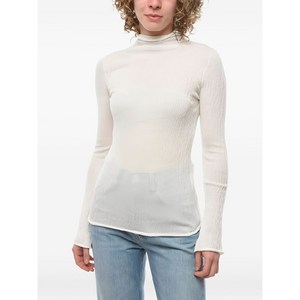 페라가모 하이 넥 티셔츠, 화이트계열, Standard L(KR 88)