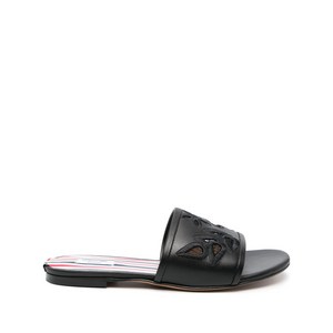 톰 브라운 아이콘 클라켓 가죽 슬라이더 샌들, Europe 36(KR 230), 블랙계열