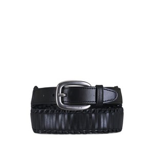 골든 구스 휴스턴 브레이디드 레더 벨트, cm 85, 블랙계열