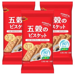 부르본 오곡 비스켓 32개입, 140.8g, 3개