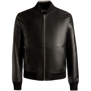 발리 레더 집업 봄버 재킷, 블랙계열, IT/FR 50(KR 105)